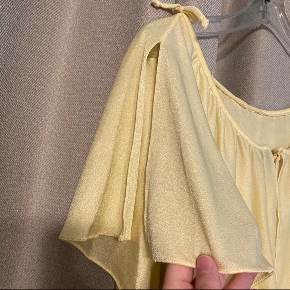 Vintage Yellow Grecian Formal Gown - Picture 3 of 3